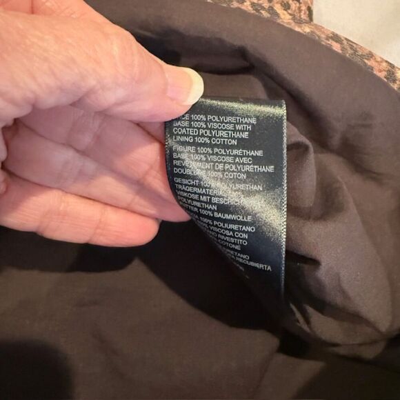 Free People Fake Out Leopard Print Faux Leather Faux Wrap Mini Skirt Size 2 - Picture 9 of 12